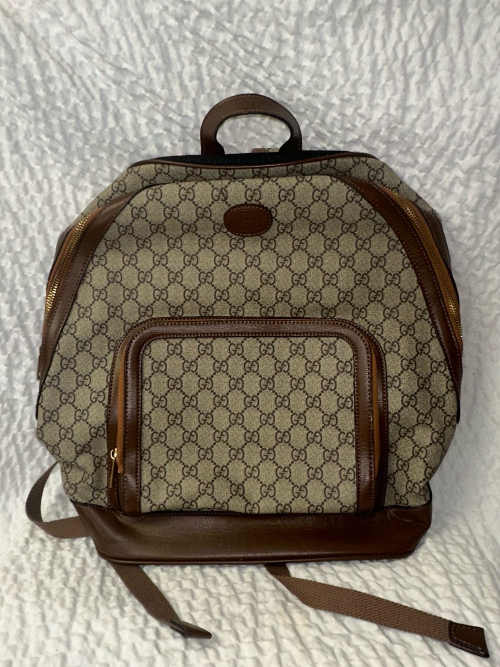 Tan Gucci backpack